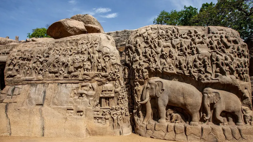 Arjuna's Penance Rock Carving